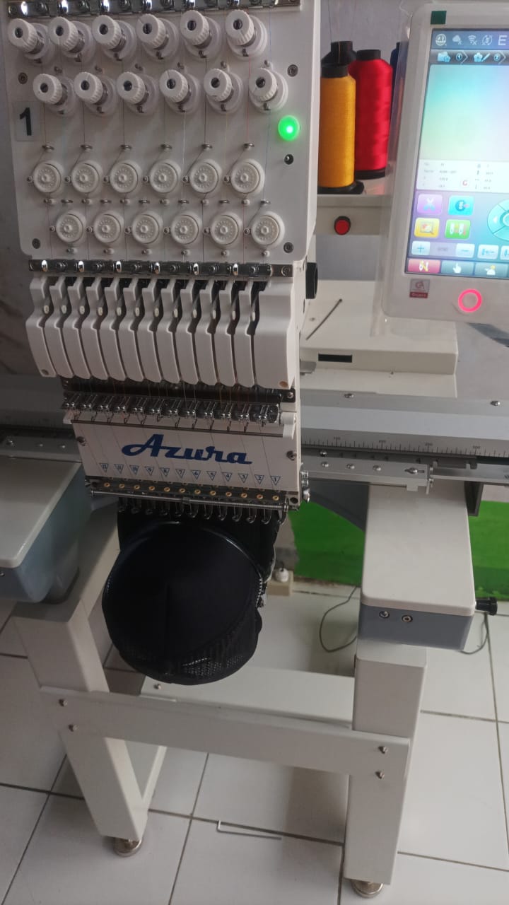 Done Pengiriman 1 unit mesin bordir Azura 1201 Kepala. Tujuan Pulau Jawa.